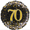 cijfer black gold silver confetti 70