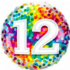 12 Rainbow Confetti