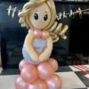Goudlokje ballonnendecoratie pop - Afbeelding 2