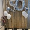 XXL 2 Helium Holografische cijfers Zilver 104 cm - Afbeelding 3