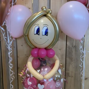 Cadeauballon D-Saartje met getekend gezicht