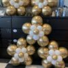 Ballonnen bloem Chrome Gold - Afbeelding 2