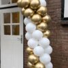 ballonnenboog YES I DO bruiloft boog kleuren wit met chrome gold