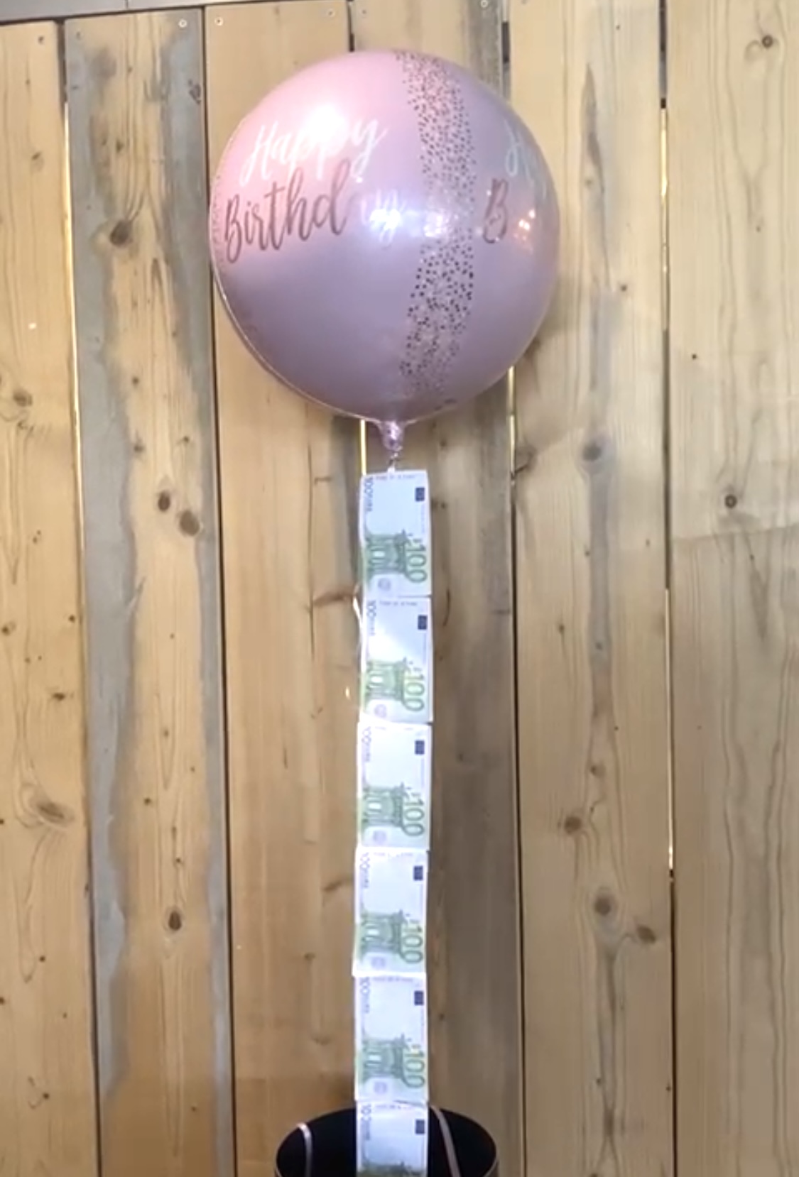 twijfel Poëzie meer Titicaca Geld slinger Helium Balloon -gift box - B-balloons