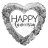 Hartje Happy Anniversary Silver   ~ Eco ballon