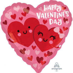 valentijnsdag helium hartje met 2 hartjes met gezicht anagram-hart-happy-valentines-day-hearts-in-love-a