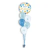 Ballonboeket-blauw -zelf-samenstellen-birthday-blue-gold-dots zelf samenstellen