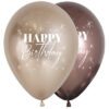 Reflex champagne of truffel met Printje happy birthday erop