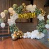 Big O Boog de kleur Eucalyptus -Wit-Chrome gold evt met naam - Afbeelding 2