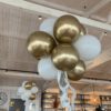 Elvive decoratie hang bollen met witte linten