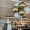 Elvive decoratie hang bollen met witte linten - Afbeelding 5