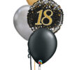 verjaarsboeket helium boeket cijfer gold silver black