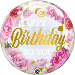 pioenroos qualatex-bubble-happy-birthday-to-you-pink-peonies
