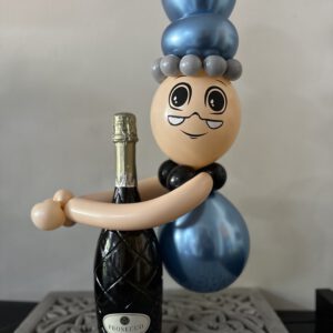 Ballonnen Fleshanger Mr Bubbels – leuk Abraham cadeau 🥂