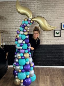 Mermaid tale pilaar zeemeerminnen staart