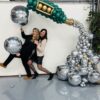 # Champagne pronkstuk fotodeco boog naar wenst gemaakt - Afbeelding 2